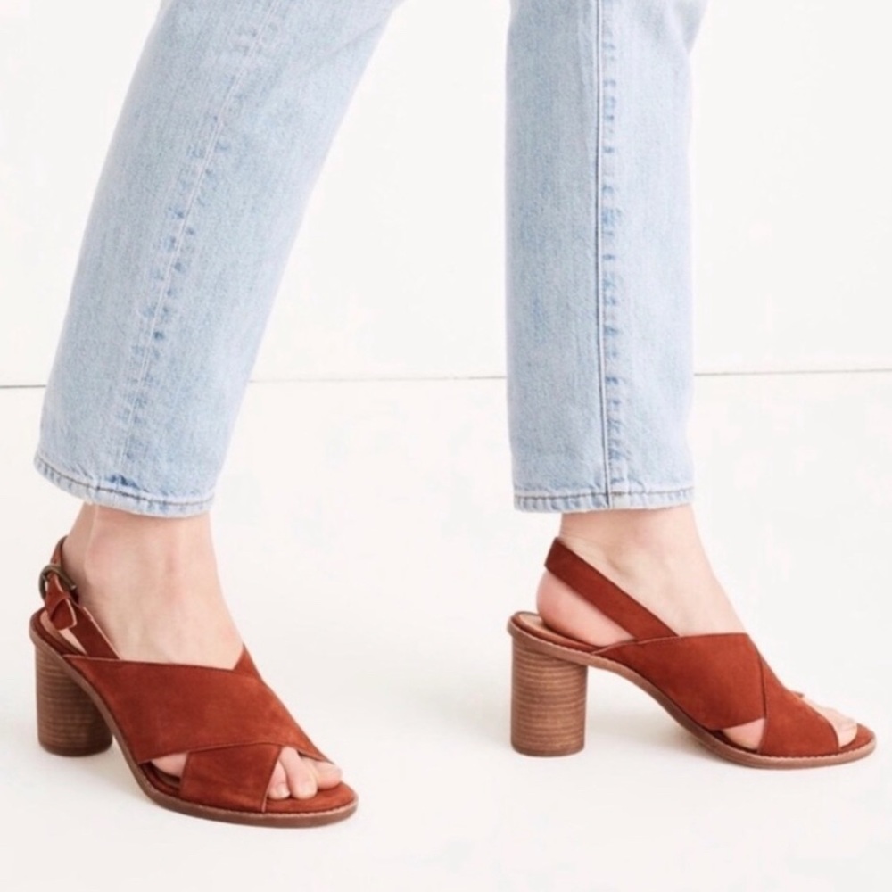 Madewell Ruthie Crisscross Sandals Leather 8